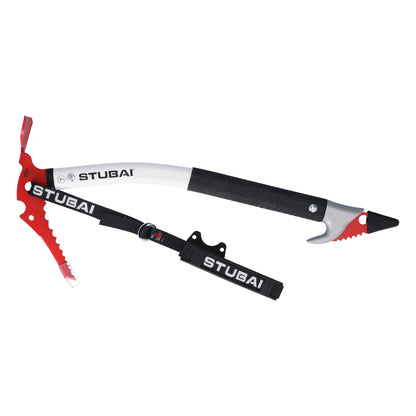 STUBAI Eisgerät Hornet Protect 46 cm mit Flachschaufel – Steileisgerät mit Stahlkopf, Fingerschutz und Handschlaufe für Einsteiger