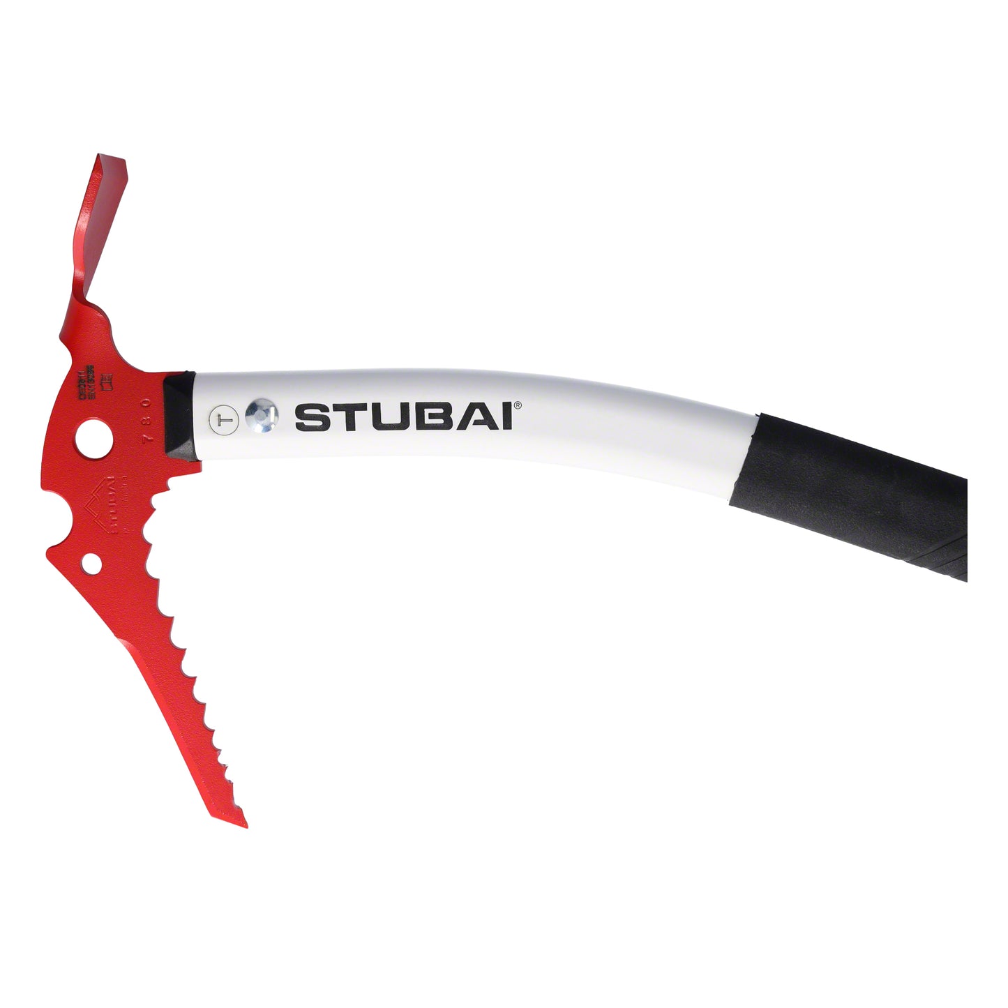 STUBAI Eisgerät Hornet Protect 46 cm mit Flachschaufel – Steileisgerät mit Stahlkopf, Fingerschutz und Handschlaufe für Einsteiger