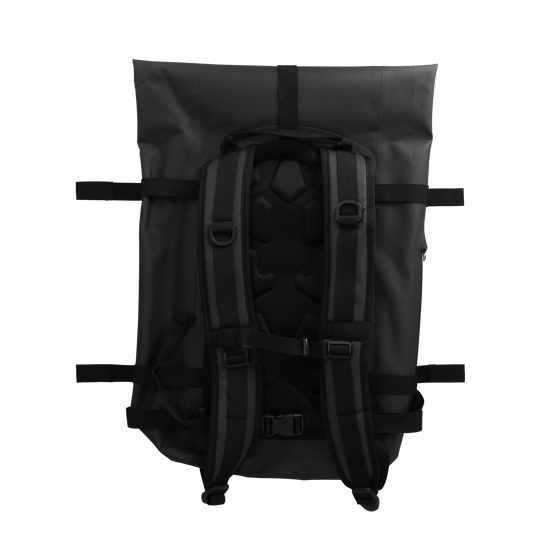 STUBAI Wasserdichter Rucksack | Messenger Dry-Bag 30 Liter | Rolltop Tasche, Backpack, Fahrradrucksack, Kurierrucksack schwarz, Rollrucksack