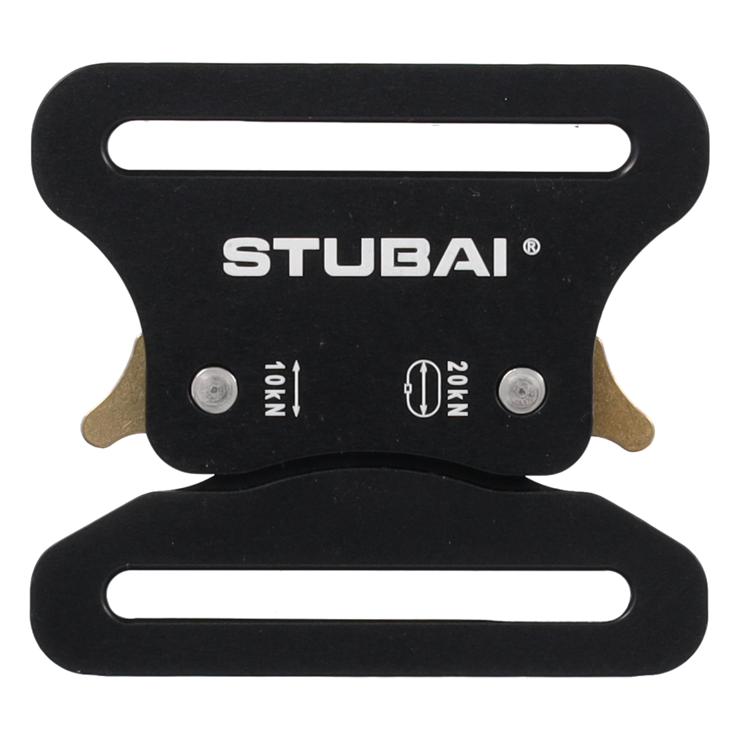 STUBAI Gurtschnalle bis 45 mm | vergütetem Aluminium mit schwarzer Eloxierung | CLICK FIX 2.0 | verhindert Öffnen unter Last | Profiqualität Made in Austria