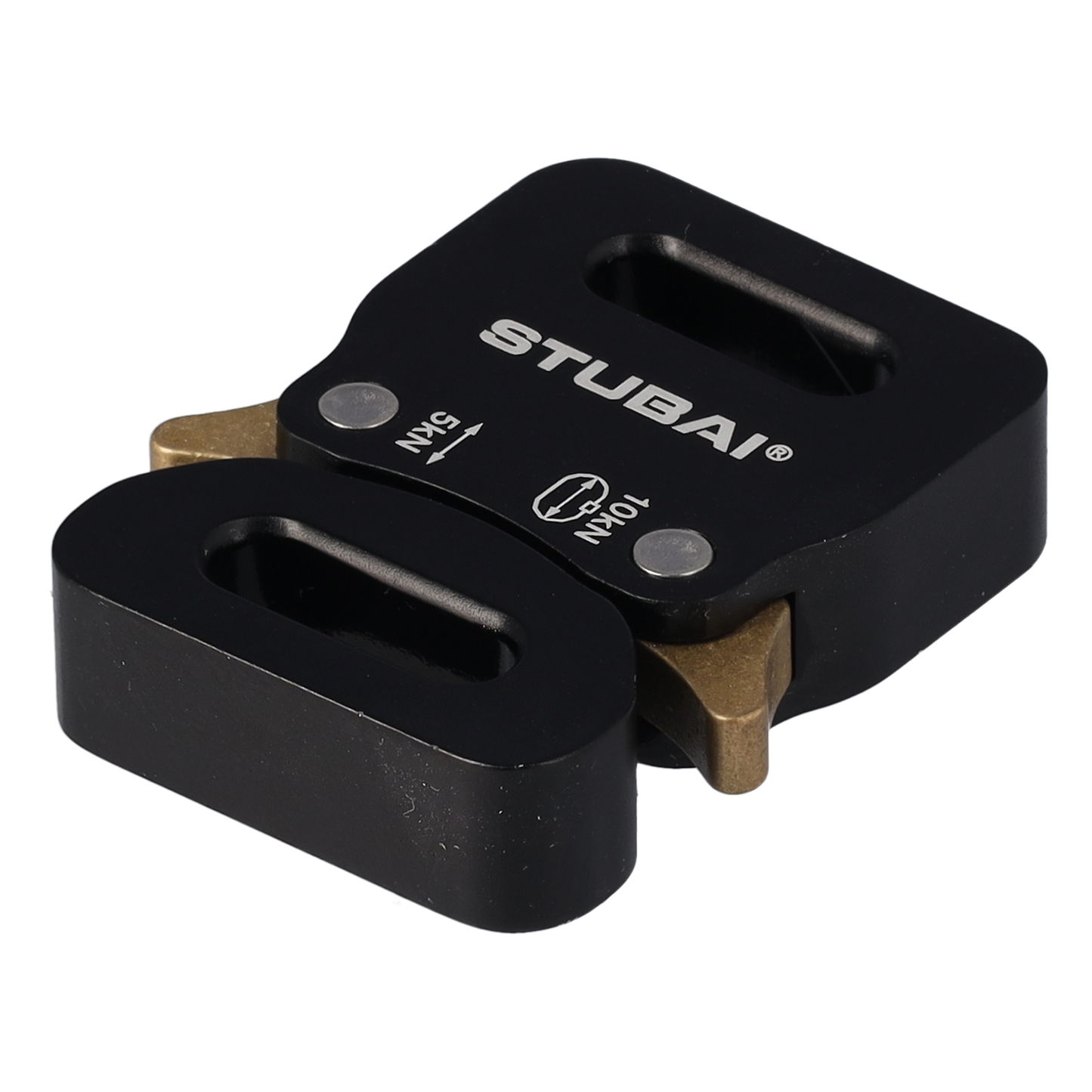 STUBAI Gurtschnalle bis 12 mm | vergütetem Aluminium mit schwarzer Eloxierung | CLICK FIX 2.0 MINI | verhindert Öffnen unter Last | Profiqualität Made in Austria