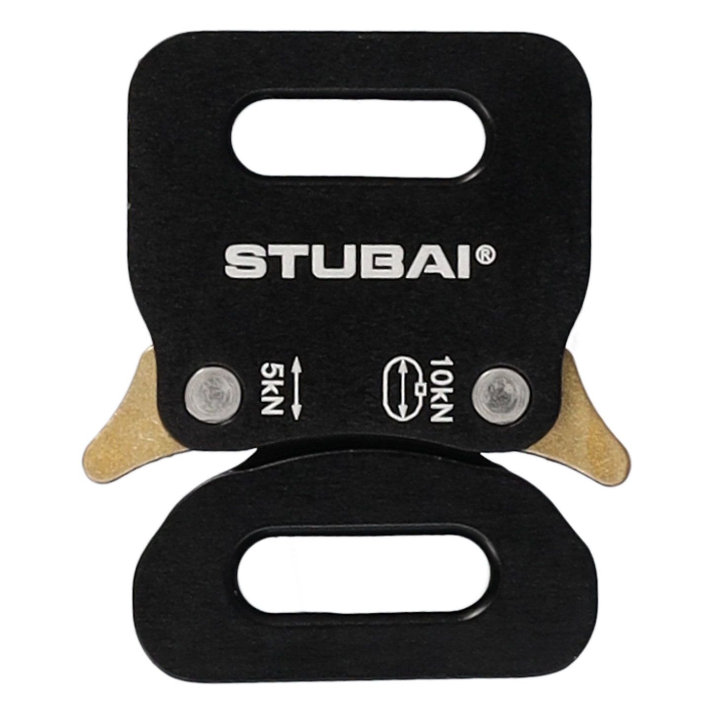 STUBAI Gurtschnalle bis 12 mm | vergütetem Aluminium mit schwarzer Eloxierung | CLICK FIX 2.0 MINI | verhindert Öffnen unter Last | Profiqualität Made in Austria