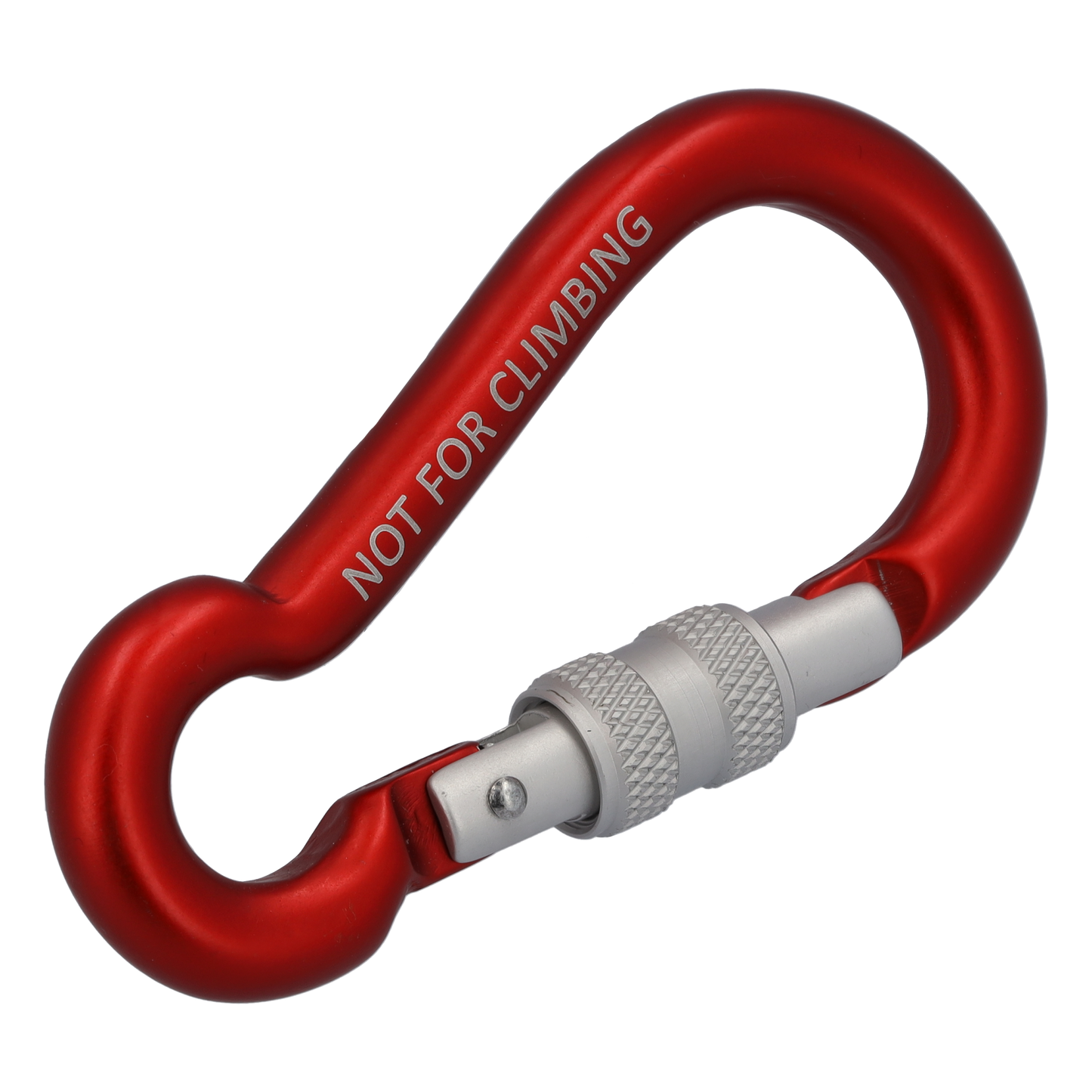 STUBAI Dwarf Fangkarabiner – kompakter Sicherheitskarabiner in Rot, leicht & robust für Klettersteig, Alpin- & Sportklettern, zuverlässiger Verschlussmechanismus,