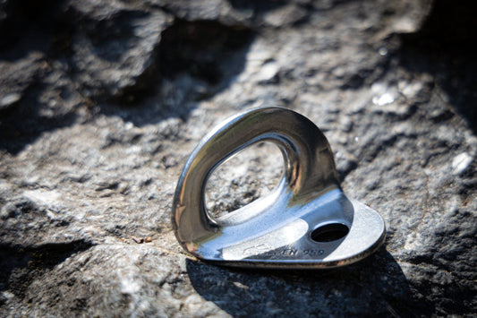STUBAI Bohrhakenlasche Protect | 12 mm | als Zwischenanker beim Abseilen, für Sportklettern, Alpinklettern