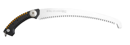 SILKY Baumsäge Sugoi 360 mm | gebogene Zugsäge 6,5 Zähne/30 mm Mirai-Me grob | nachschärfbar | Sichel am Blattende | ergonomischer Gummigriff mit Sicherungshaken | Profi Baumpflege