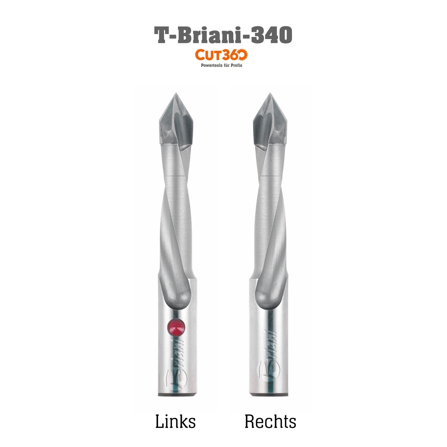 Durchgangslochbohrer aus Hartmetall - Schneide 2, 60°, Arbeitslänge 27 mm, Gesamtlänge 57,5 mm, Schaft 10X27 mm, Ø 12 mm, Rechtslauf