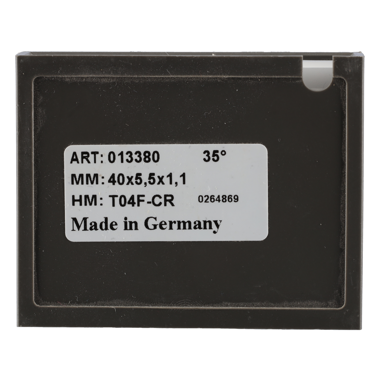 Mini-Wendeplatte 40 - 35x5,5x1,1mm T04F 2 Stück