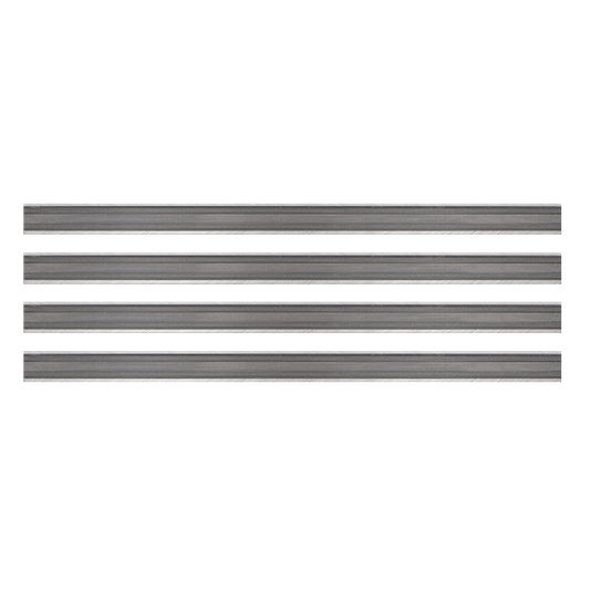 Tersa Hobelmesser | 600x10x2,3mm | 4 Stück | T12SMG | für Hartholz und Weichholz gut geeignet | Systemhobelmesser passend für Tersa-Spannsysteme