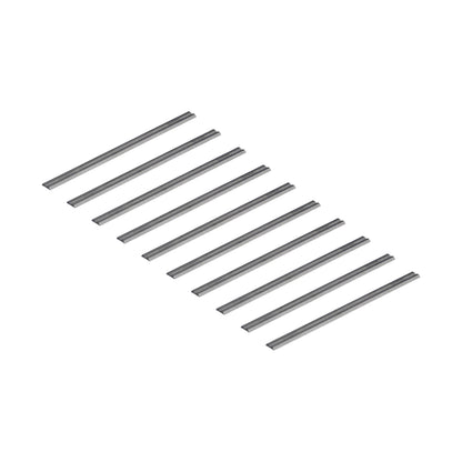 10 Stück Wendeplatte für Handhobel 82x5,5x1,1mm- geeignet für AEG, B&D, Bosch, ALU, Fein, Felisatti, Haffner, Hitachi, Holz-Her, Mafell Makita, Metabo, Peugot, Ryobi, Skil