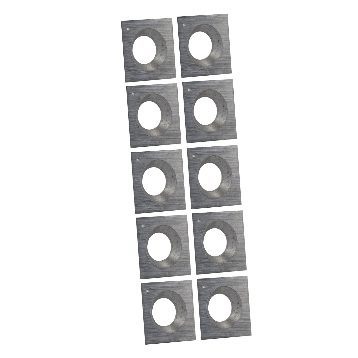 Quadratische Wendeplatte | 14 x 14 x 1,2 mm 30° | 10 Stück | Wendemesser für Hartholz und Weichholz geeignet | Ersatzmesser für Vorschneider, Lackfräser, Nutfräser |T08MF