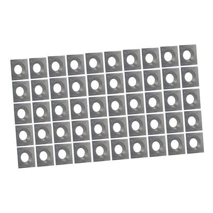 Quadratische Wendeplatte | 14 x 14 x 1,7 mm 22° | 50 Stück | Wendemesser für Hartholz und Weichholz geeignet | Ersatzmesser für Vorschneider, Lackfräser, Nutfräser |T08MF
