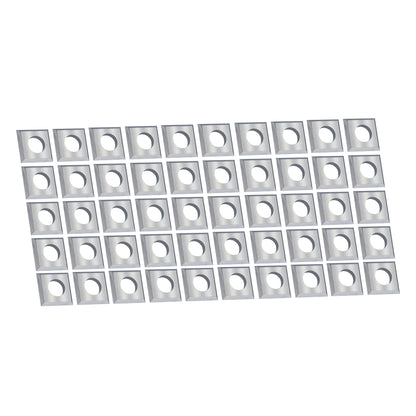 Quadratische Wendeplatte | 14 x 14 x 2 mm 30° | 50 Stück | Wendemesser für Vorschneider, Lackfräser, Nutfräser T08MF , für Lackfräse LF 724 S (631720000)