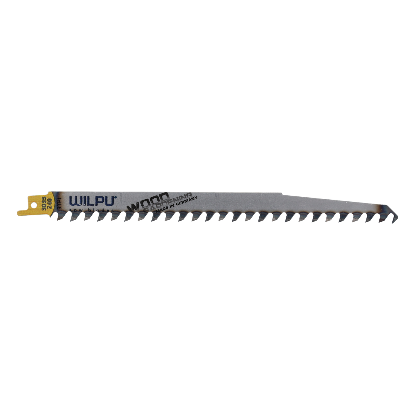Wilpu 5 Stück  Säbelsägeblätter für Holz & Kunststoff | Länge 240mm ; Höhe 19mm ; Dicke 1,27mm ; Schnittlänge 220mm ; Zahnteilung 8,5mm / 3'' |