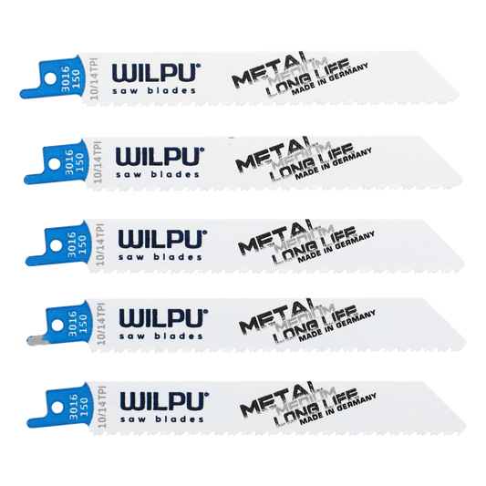 Wilpu 5 Säbelsägeblätter für Metall 150x19x0,9mm Z10/14