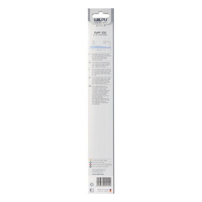 WILPU Doppelter Wellenschiff Säbelsägeblatt für Mineralwolle, Schäumen (EPS/PUR), Styrodur, Styropor, Leder, Gummi, Papier, Teppich 300x19x1,27mm - 2 Stück