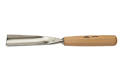 STUBAI Schnitzeisen- & Riffelraspelsatz Nr. 1 | 6-tlg. Set mit Balleisen 10 mm, Hohleisen 8 mm & 4 mm, Riffelraspel Nr. 1 & Nr. 2, Kerbschnitzmesser 45 mm | Schnitzwerkzeug in Rolltasche für Holzschnitzerei