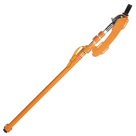 SILKY Longboy Teleskopsäge 3-teilig | ausziehbar bis 3,6 m (Reichweite bis 4,5 m) | nur 1,45 m Transportlänge | 360 mm Klappsägeblatt mit Sichel | ovale Alu-Stange, Profi-Astsäge für Obstbau & Garten