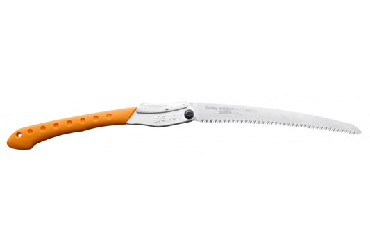 SILKY Bigboy  Klappsäge gelber Griff | 360 mm Sägeblatt | Mirai-Me Verzahnung 6,5 Zähne/30 mm | japanische Zugsäge | hartverchromt | ergonomischer Gummigriff | leistungsstarke Astsäge