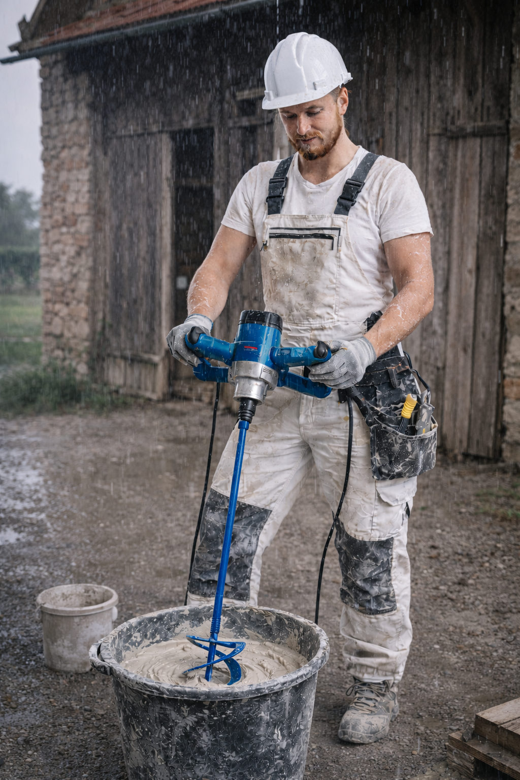 epi ECOMIX MR 4 RÜHRER Ø140 mm M14x2 – Wendelrührer rechtsgewendelt für zähe Materialien – Profi Rührquirl für Mörtel, Putz, Kleber & Spachtelmasse – hohe Mischleistung, geringe Lufteinschlüsse