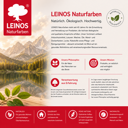 LEINOS 924 Holzbodenseife 2,50 l Weiß | Zur Reinigung, Pflege und Veredelung von geseiften und gelaugten, sowie von natur- und weißgeölten Holzoberflächen