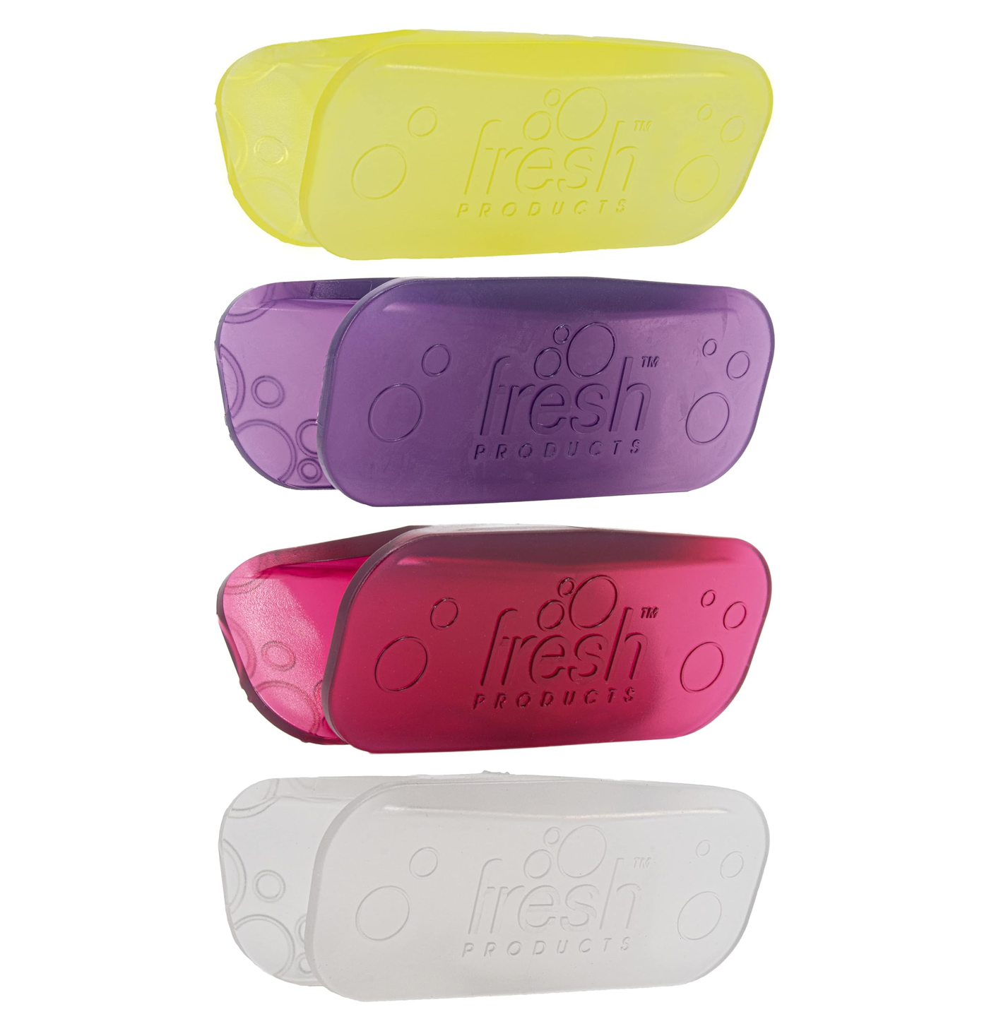 Fre-Pro Eco AIR CLIP Toiletten Lufterfrischer Set mit 12 Duftclips, 3 x 4 Düfte Cucumber Melon, Cotton Blossom, Mango, Spiced Apple, langanhaltende Frische für WC, Bad, Sanitärbereich und Gästetoilette