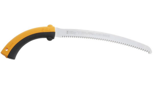 SILKY Tsurugi Curve 270 mm Baumsäge | medium 10 Z/30 mm Mirai-Me | spitz zulaufende Hochleistungsklinge 1,7 mm | Genki Pistolengriff | inkl. Holster | präzise Astsäge für enge Stellen
