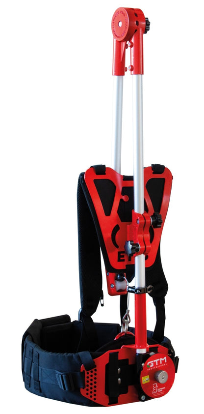 Ergonomischer GTM Tragegurt für Gartengeräte 4,5-8kg. Reduziert Rückenbelastung beim Arbeiten. Professionelle Tragehilfe für Gärtner und Landschaftsbauer, Handwerker, Heimwerker