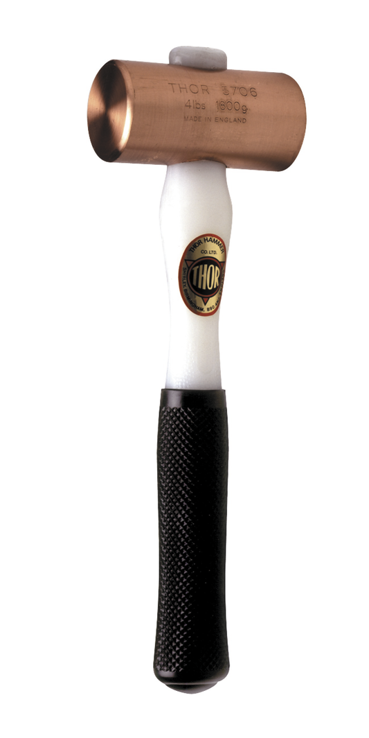 THOR Rotkupfer Hammer, Rund 50x101mm, 1.790g, mit Plastik Stiel