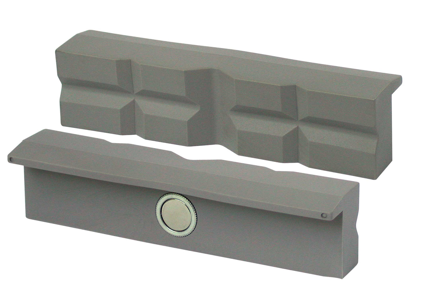 HEUER Magnet-Schutzbacke Typ PP für Schraubstock 100 mm, Polyurethan mit Prismen