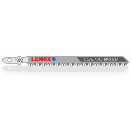 LENOX Bi-Metall Stichsägeblatt 114 x 10 x 1,5mm 8/12ZPZ, T-Schaft, für Holz (3,2-57,2mm)