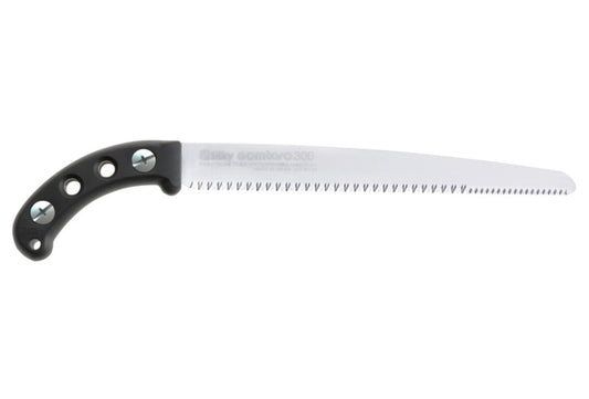 Silky Gomtaro Pro-Sentei 300 mm Japansäge – Sonderedition mit Fein- und Grobverzahnung, geradem Blatt, Hartchrombeschichtung, Gummigriff und Köcher für präzise Schnitte in Garten und Obstbau