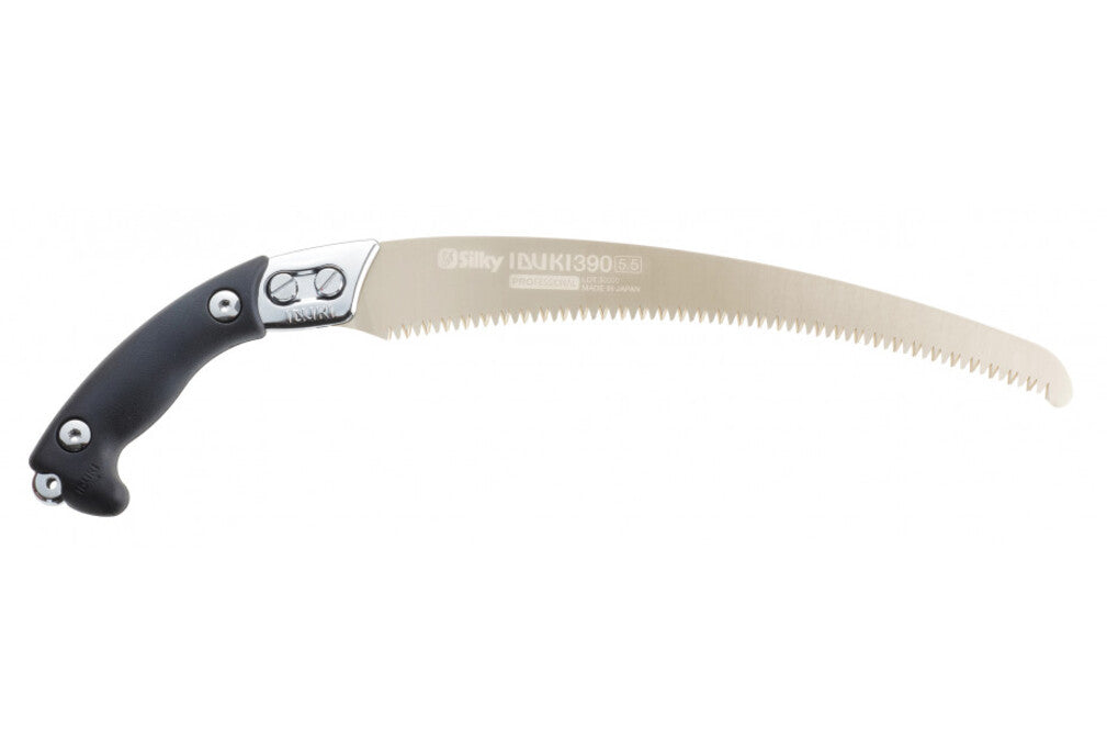 Silky Ibiku Profi-Handsäge: 390 mm aggressiv gebogenes Hayauchi-Hochleistungsblatt mit Mirai-Me Verzahnung (5,5 Zähne/30 mm), nachschärfbar, extrem schnelle, saubere Schnitte bei minimalem Kraftaufwand!