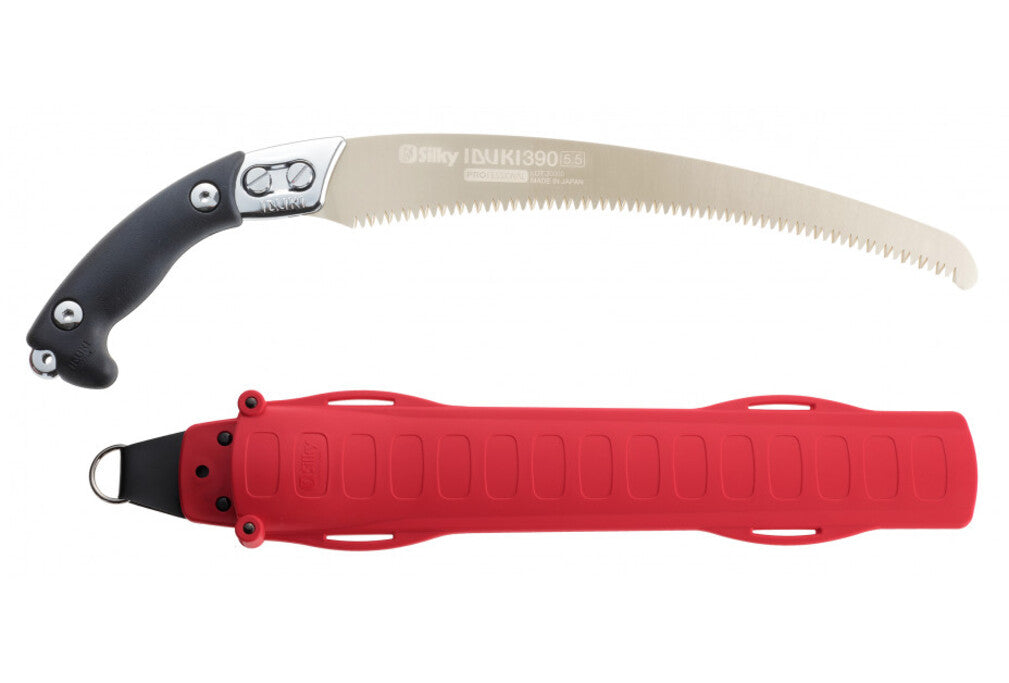 Silky Ibiku Profi-Handsäge: 390 mm aggressiv gebogenes Hayauchi-Hochleistungsblatt mit Mirai-Me Verzahnung (5,5 Zähne/30 mm), nachschärfbar, extrem schnelle, saubere Schnitte bei minimalem Kraftaufwand!