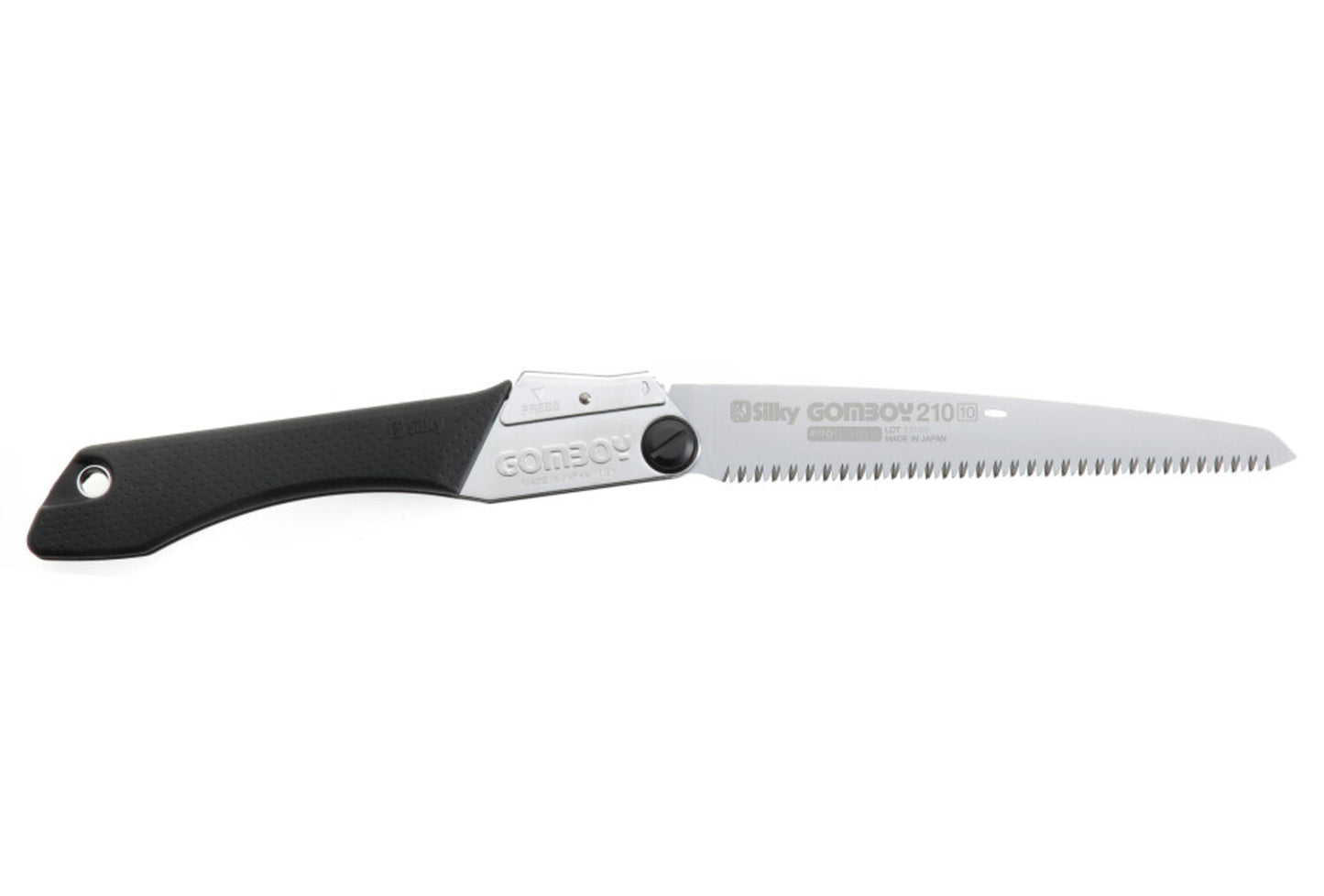 JAPANISCHE KLAPPSÄGE SILKY GOMBOY 210 | 10 Zähne pro Zoll – Hochwertige Klappsäge mit 210 mm Blattlänge auf Zug arbeitende Säge. Ideal für Outdoor-Abenteuer, Gartenarbeit, Bushcraft, Camping