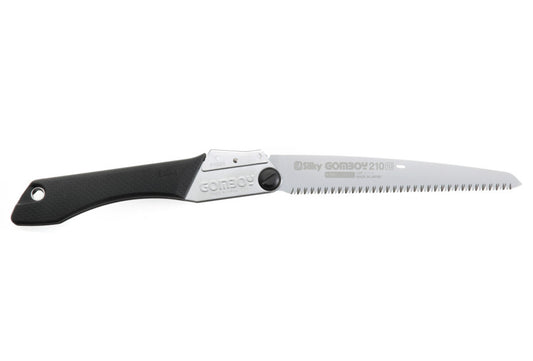 JAPANISCHE KLAPPSÄGE SILKY GOMBOY 210 | 10 Zähne pro Zoll – Hochwertige Klappsäge mit 210 mm Blattlänge auf Zug arbeitende Säge. Ideal für Outdoor-Abenteuer, Gartenarbeit, Bushcraft, Camping