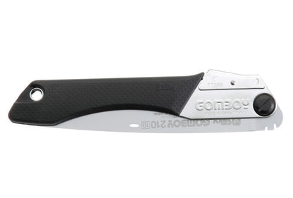 JAPANISCHE KLAPPSÄGE SILKY GOMBOY 210 | 10 Zähne pro Zoll – Hochwertige Klappsäge mit 210 mm Blattlänge auf Zug arbeitende Säge. Ideal für Outdoor-Abenteuer, Gartenarbeit, Bushcraft, Camping