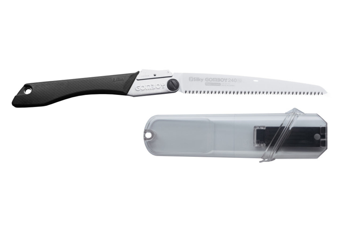 SILKY Gomboy 240 Klappsäge | Medium 10 Z/30 mm | 240 mm Zugsägeblatt aus Premium Japanese Steel | kompakt & leicht | präzise Schnitte | Outdoor, Camping, Handwerk