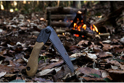 Silky Pocketboy Outback Edition 170 mm Klappsäge | 10 ZpZ medium | schwarze Nickel-Zinn-Beschichtung | verriegelt 2 Positionen | rutschfester Griff | Bushcraft Jagd Outdoor Säge