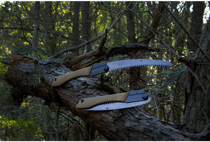 SILKY- Gomboy Curve Outback Edition 240 mm: grob verzahnte Klappsäge (8 Z/30 mm) mit gebogener Klinge aus Premium Japanese Steel, schwarzer Nickel-Zinn-Beschichtung – Bushcraft & Jagd.