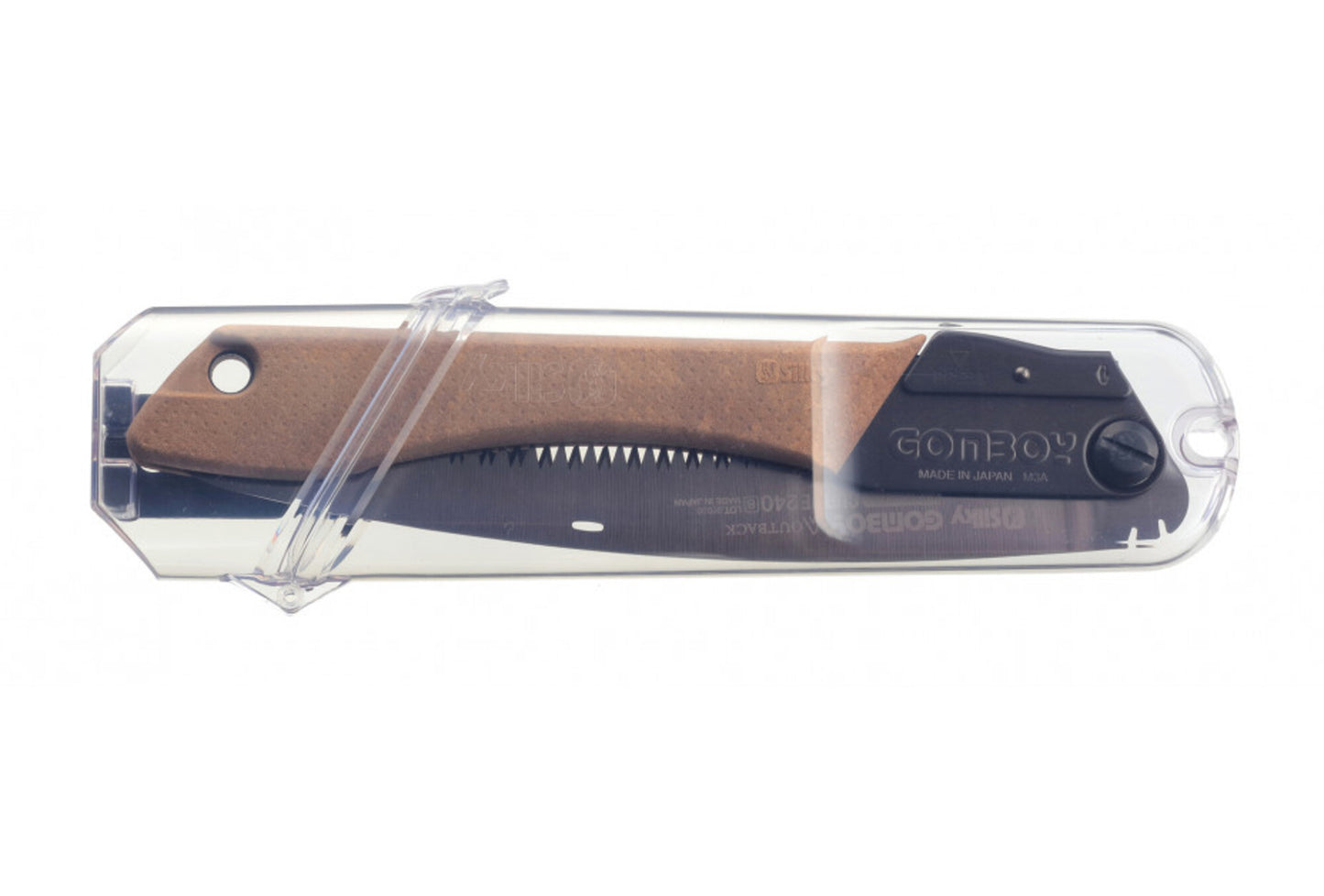 SILKY- Gomboy Curve Outback Edition 240 mm: grob verzahnte Klappsäge (8 Z/30 mm) mit gebogener Klinge aus Premium Japanese Steel, schwarzer Nickel-Zinn-Beschichtung – Bushcraft & Jagd.