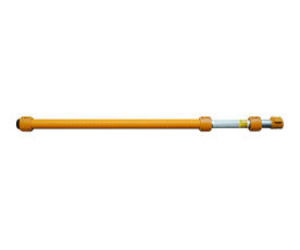 SILKY Longboy Teleskopsäge 3-teilig | ausziehbar bis 3,6 m (Reichweite bis 4,5 m) | nur 1,45 m Transportlänge | 360 mm Klappsägeblatt mit Sichel | ovale Alu-Stange, Profi-Astsäge für Obstbau & Garten