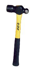 FIVEL Schlosserhammer mit Pinne, 675 g, 34x120 mm, Fiberglas-Stiel – Pinnenhammer für Blecharbeiten · Ausbeulen, Nieten, Richten