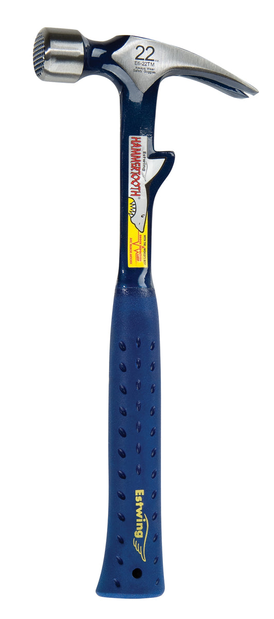 ESTWING Klauenhammer mit Hebeclip, Vinylgriff, gerade, Ø32mm 670g, geraute Bahn