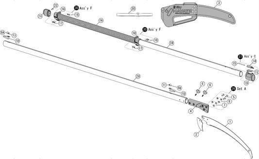 Klammer (S) für  Hayate 3800