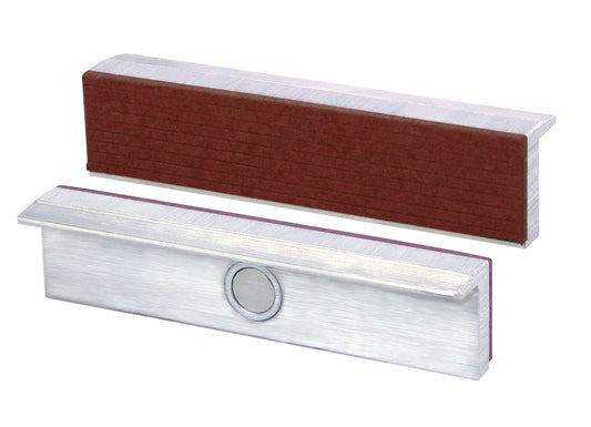 HEUER Magnet-Schutzbacke Typ F für Schraubstock 160 mm, Aluminium-Fiberbelag