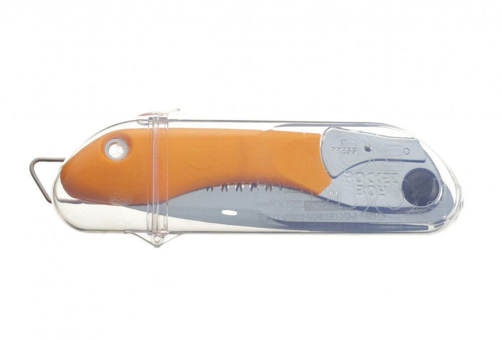 SILKY PocketBoy Curve 170 mm Professional Klappsäge | gebogenes Blatt, grob | Pull-Cut 15–20% schneller als gerade | impulsgehärtete Zähne | Gürtelholster Hartplastik