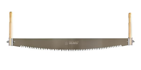 Schrotsäge PREMIUM, 1200 mm, mit Buchen-Einsteckhölzern, Spitzverzahnung, traditionell geschärft