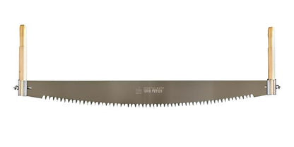 Schrotsäge PREMIUM, 1200 mm, mit Buchen-Einsteckhölzern, Spitzverzahnung, traditionell geschärft