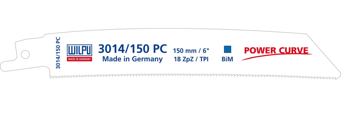 WILPU Säbelsägeblätter  150x19x0,9mm Bi-Metall Sägeblätter Säbelsäge, 18TPI für Metall zum Stahlschneiden, Zubehör für Säbelsäge 20 Stück