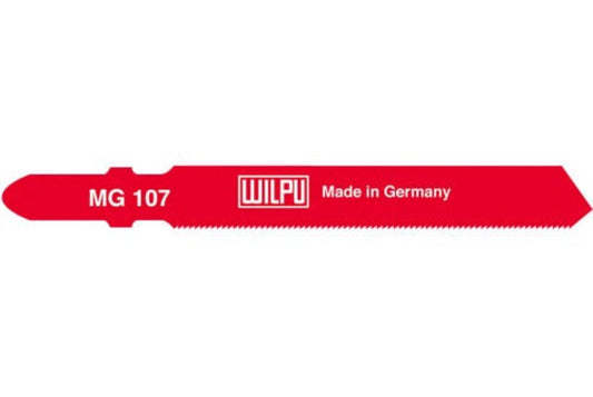 WILPU Stichsägeblatt MG 107 mit Einnockenschaft- / T-Schaft, 5 Stück